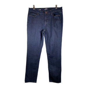 Loft Dark Wash Modern Straight Jeans